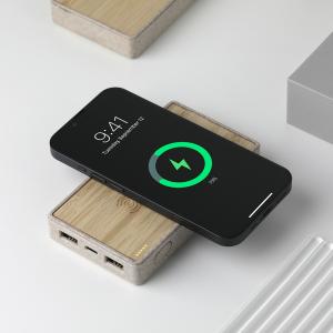 Powerbank 1000 mAh Bambuk Simsiz  Mobil Şarj Cihazı