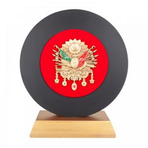 İhtişam Osmanlı Arması Kabartmalı Plaket