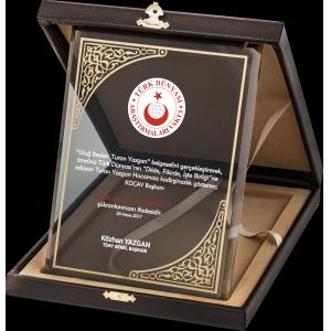 Altın Yaldız Kristal Plaket