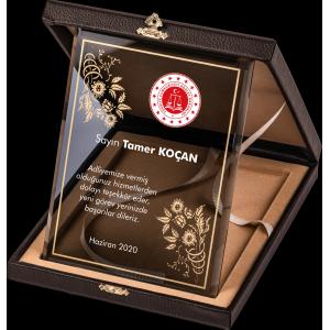 Altın Yaldız Kristal Plaket